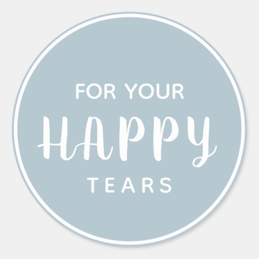 Sticker Rond Tiers heureux mariages | Boîte à tissus (Devant)