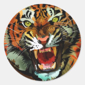 Sticker Rond Tiger (Devant)