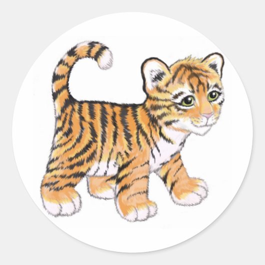Sticker Rond Tiger (Devant)