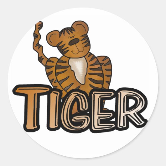 STICKER ROND TIGER (Devant)