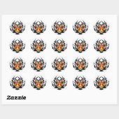 Sticker Rond Tiger (Feuille)