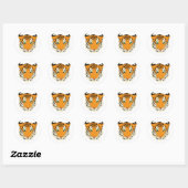 Sticker Rond Tiger (Feuille)