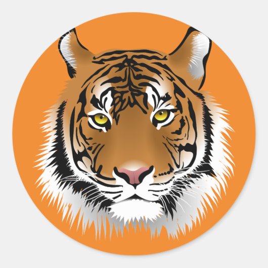 STICKER ROND TIGER (Devant)