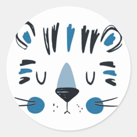 Sticker Rond Tiger (Devant)