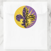 Sticker Rond Tiger Fleur de lis Cadeaux (Sac)