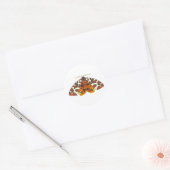 Sticker Rond Tiger Moth (Enveloppe)