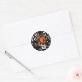 Sticker Rond Tiger Stare (Enveloppe)