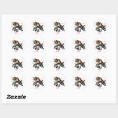 Sticker Rond Tiger Wild CAT (Feuille)