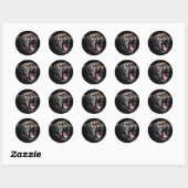 Sticker Rond Tigre (Feuille)