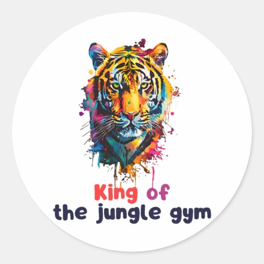Sticker Rond Tigre (Devant)
