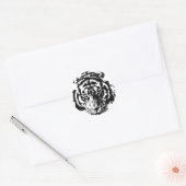 Sticker Rond Tigre (Enveloppe)