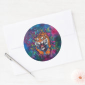Sticker Rond Tigre (Enveloppe)