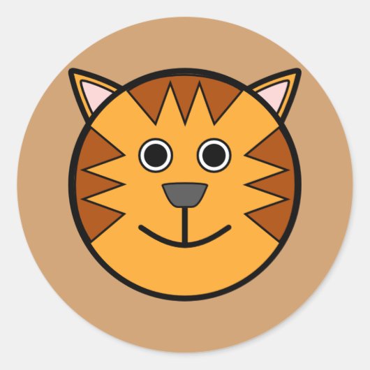 Sticker Rond Tigre (Devant)