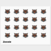 Sticker Rond Tigre (Feuille)