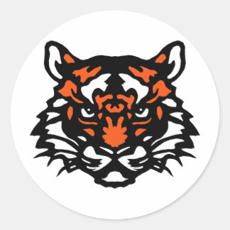 Sticker Rond Tigre