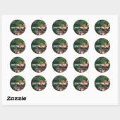 Sticker Rond Tigre à la chute (Feuille)