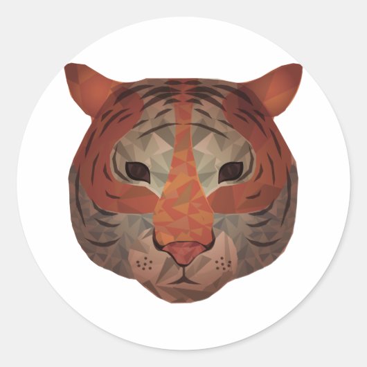 Sticker Rond Tigre automatique (Devant)