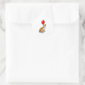 Sticker Rond Tigre avec ballon (Sac)