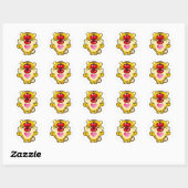 Sticker Rond tigre embrassant (Feuille)