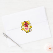 Sticker Rond tigre embrassant (Enveloppe)