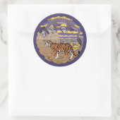 Sticker Rond Tigre et dragon (Sac)