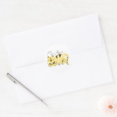 Sticker Rond Tigre et Pie (Enveloppe)