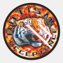 Tigre Laser d'Acceptation de l'Autisme Avec Explos