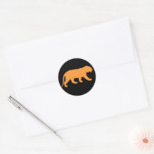 Sticker Rond Tigre orange (Enveloppe)