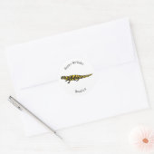 Sticker Rond Tigre salamandre (Enveloppe)