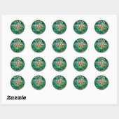Sticker Rond Tikal Guatemala (Feuille)
