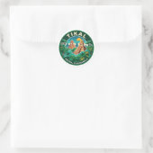 Sticker Rond Tikal Guatemala (Sac)