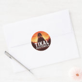 Sticker Rond Tikal Guatemala Sunset Travel (Enveloppe)