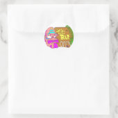 Sticker Rond Tiki Bar est ouvert (Sac)