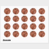 Sticker Rond TIKI Pattern 3 (Feuille)