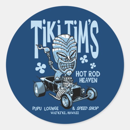 Sticker Rond Tiki Tim (Devant)