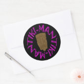 Sticker Rond Tikiman (Enveloppe)