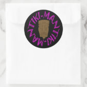 Sticker Rond Tikiman (Sac)