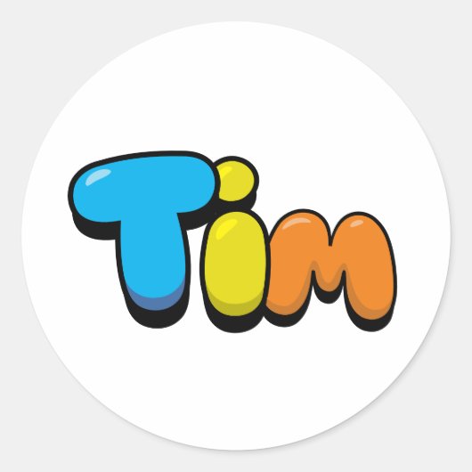 Sticker Rond Tim (Devant)