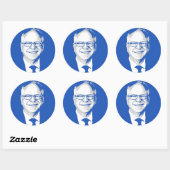Sticker Rond Tim Walz (Feuille)