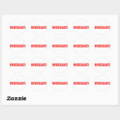 Sticker Rond Timbre (Feuille)