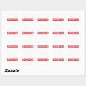 Sticker Rond Timbre à clé basse (Feuille)