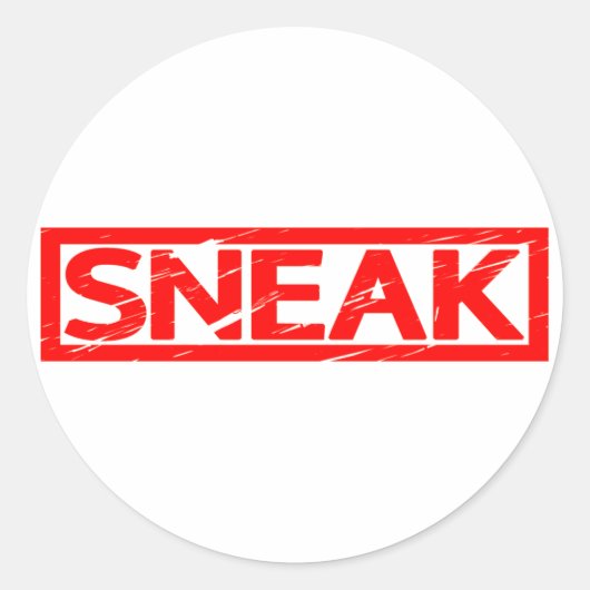 Sticker Rond Timbre à épingle (Devant)