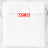 Sticker Rond Timbre Aaron (Sac)