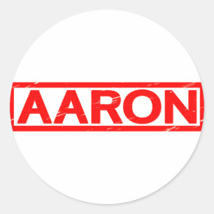 Sticker Rond Timbre Aaron