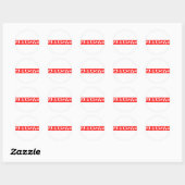Sticker Rond Timbre abrasif (Feuille)