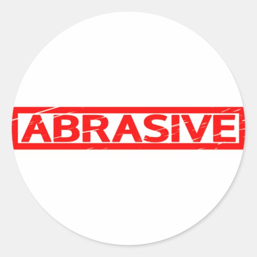 Sticker Rond Timbre abrasif (Devant)