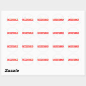 Sticker Rond Timbre acceptable (Feuille)