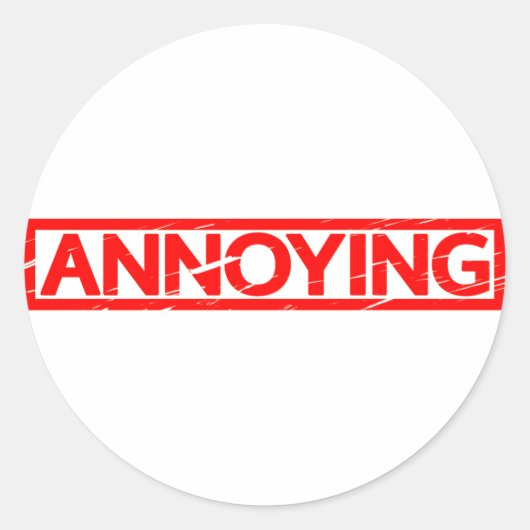 Sticker Rond Timbre agaçant (Devant)