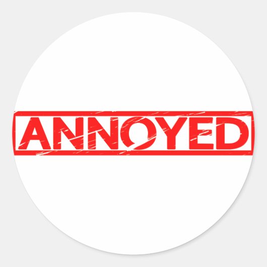 Sticker Rond Timbre agacé (Devant)