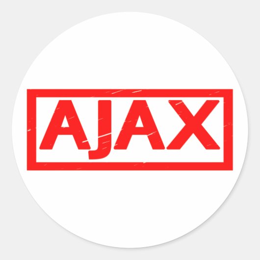 Sticker Rond Timbre Ajax (Devant)